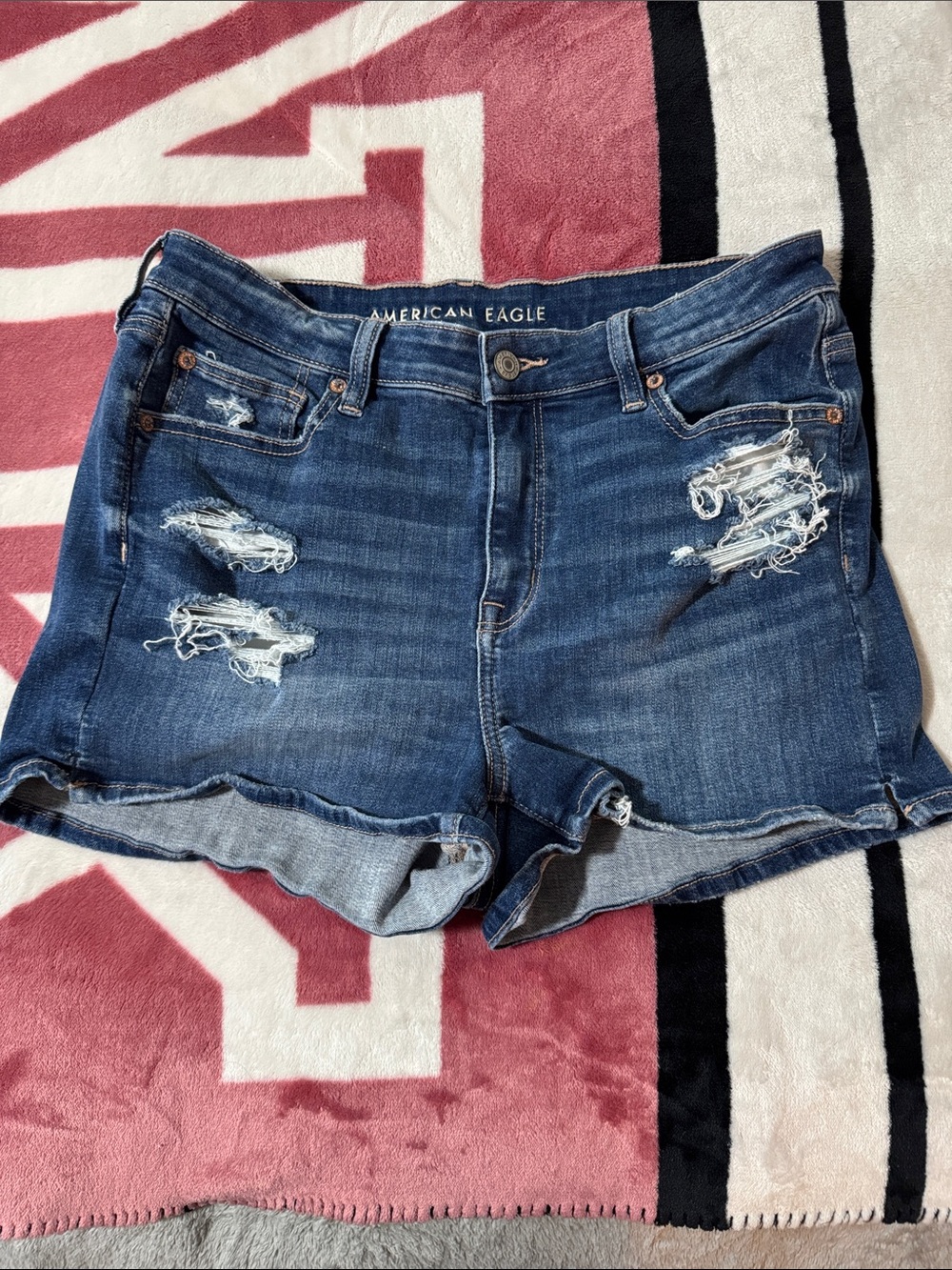 American Eagle Outfitters Women's Distressed Denim Shorts